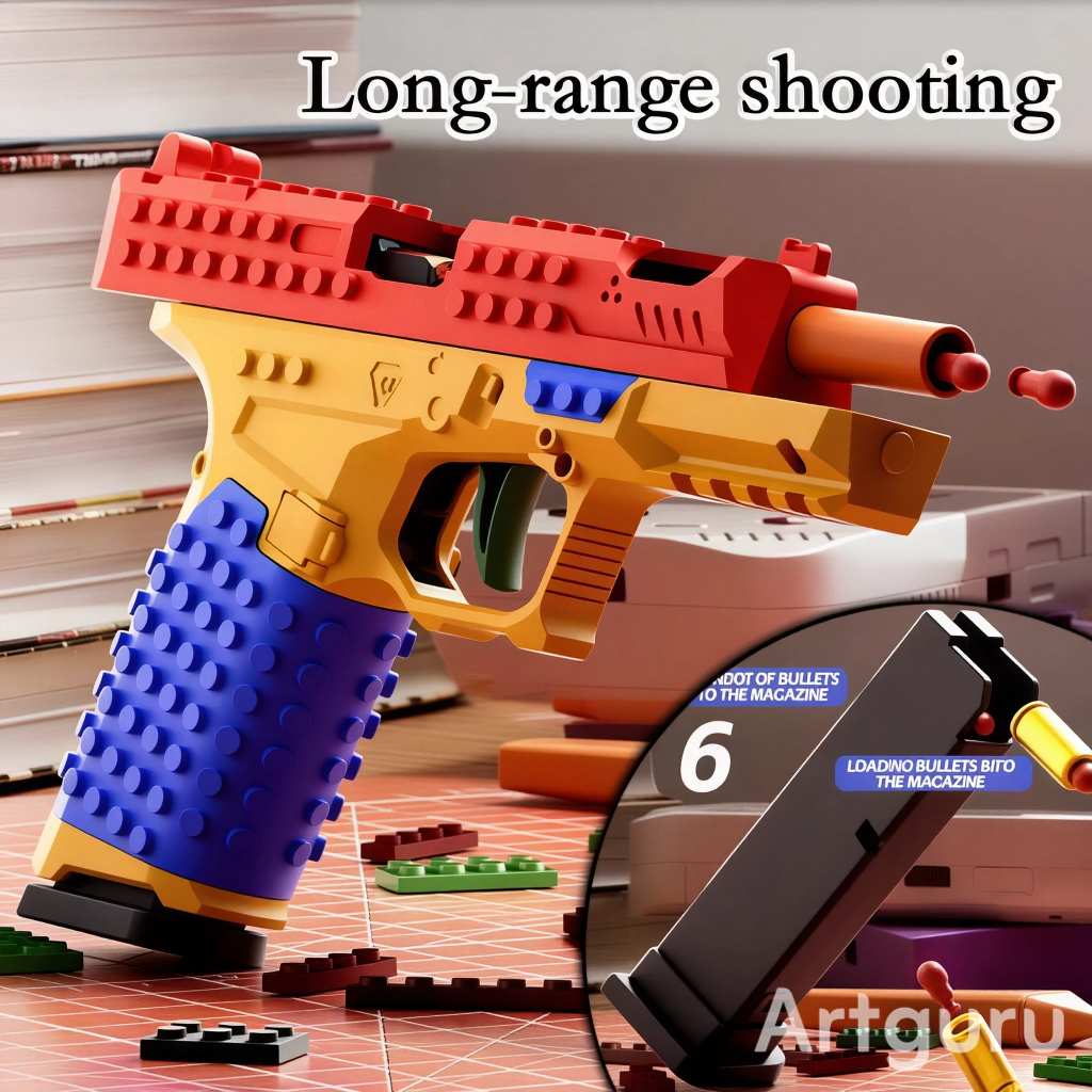 BlockShot™ Pistol - Create your own unique blaster!