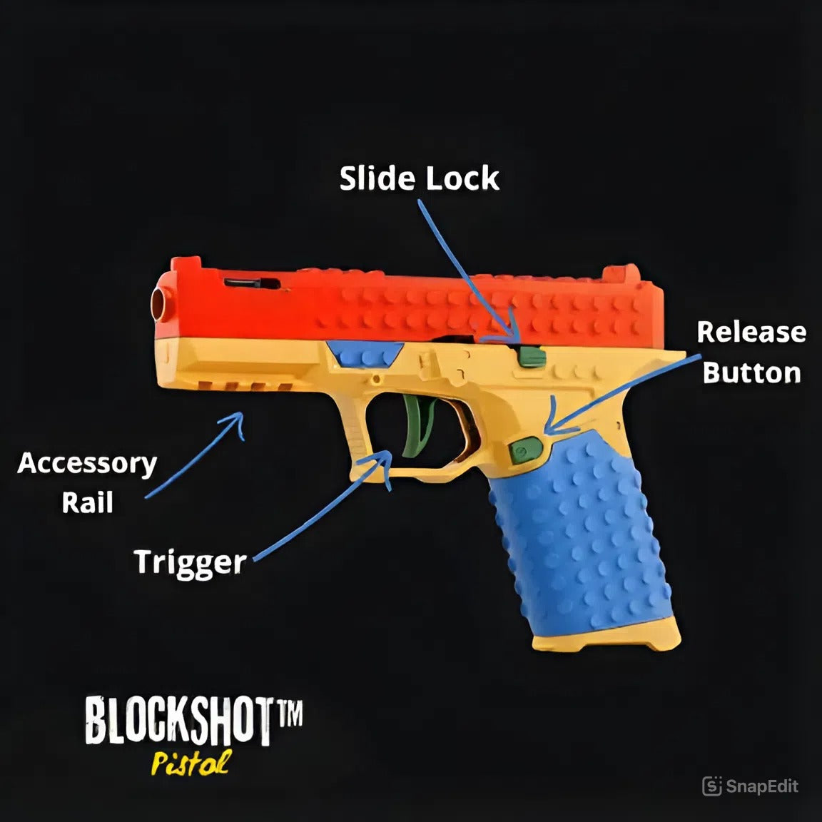 BlockShot™ Pistol - Create your own unique blaster!
